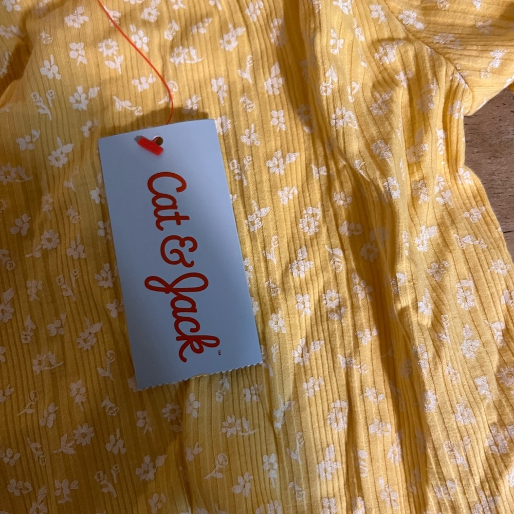 Yellow Floral Kids Shirt - Picture 5 of 5